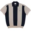 Students Umpire Stripe Half Zip Polo