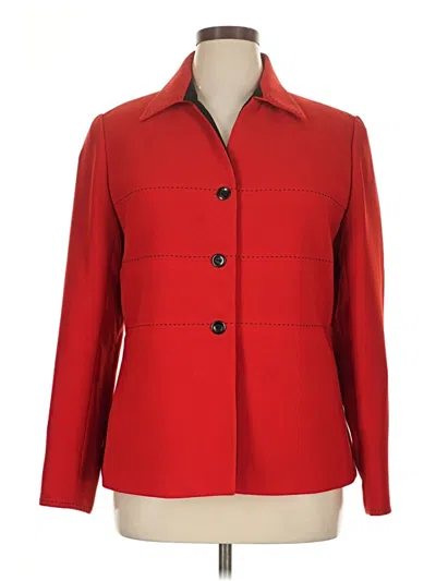 Pre-owned Studio 1 Blazer Jacket In Red