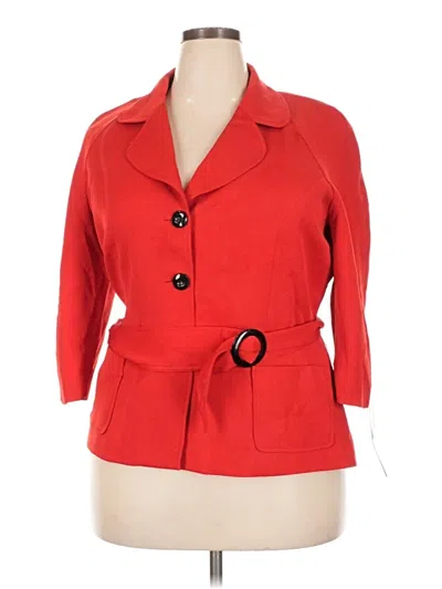 Pre-owned Studio 1 Blazer Jacket In Red