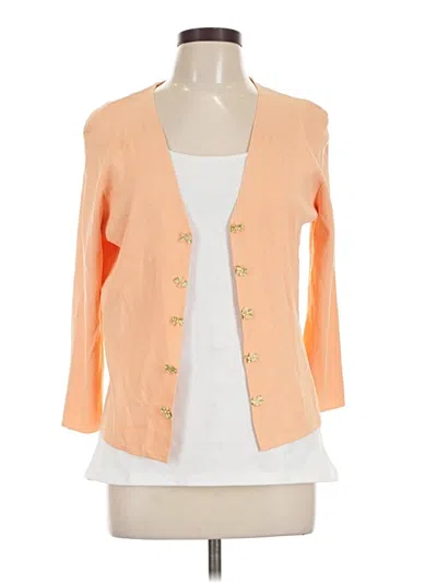 Pre-owned Studio 1 Cardigan Sweater In Orange