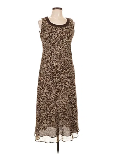 Pre-owned Studio 1 Casual Dress In Brown