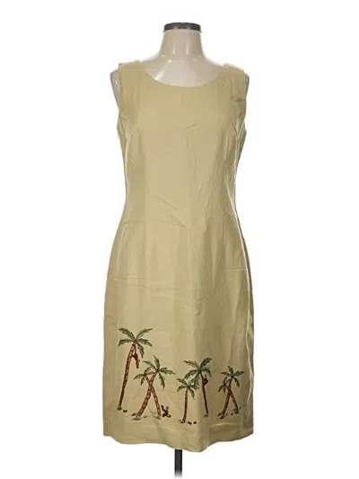 Pre-owned Studio 1 Casual Dress In Tan