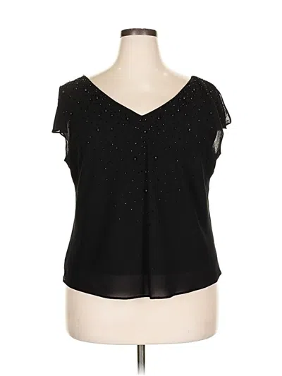 Pre-owned Studio 1 Sleeveless Blouse In Black