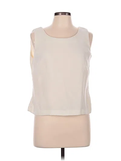 Pre-owned Studio 1 Sleeveless Blouse In Ivory