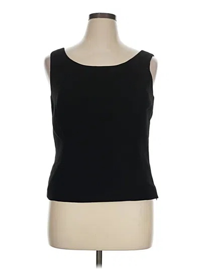 Pre-owned Studio 1 Sleeveless Top Black Boatneck Tops