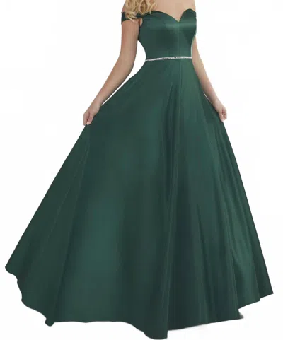 Studio 17 Women's Prom Dress In Emerald In Green