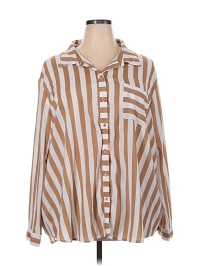 Pre-owned Studio 1886 Long Sleeve Blouse In Brown