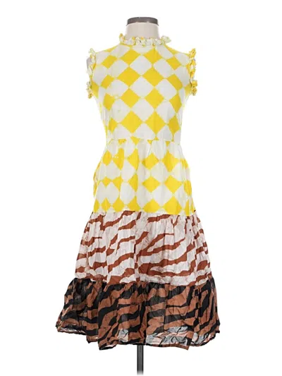 Pre-owned Studio 189 Casual Dress In Yellow