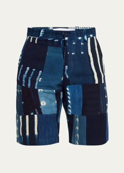 Studio 189 Men's Baldwin Cotton Shorts In Blue Indigo