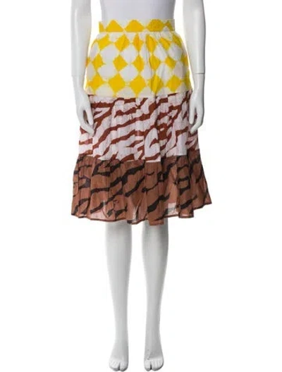 Pre-owned Studio 189 Printed Knee-length Skirt In Multi