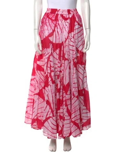 Pre-owned Studio 189 Tie-dye Print Long Skirt In Pink