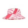 Studio 189 Women's Hand-batik Bucket Hat In Pink White In Pink