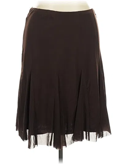 Pre-owned Studio 1940 Formal Skirt In Brown