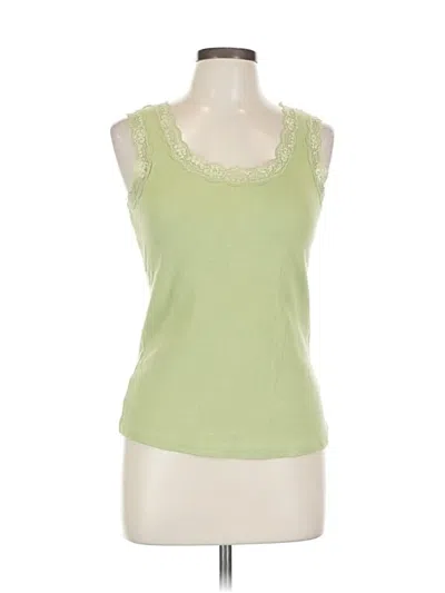 Pre-owned Studio 1940 Tank Top Green Sweetheart Neckline Tops