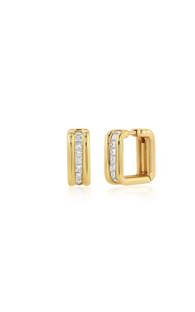Studio 24 14k Yellow Gold Diamond Tier Hoops