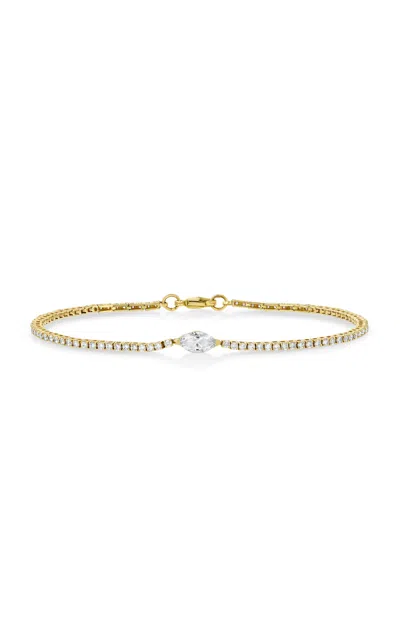 Studio 24 14k Yellow Gold Floating Marquise Bracelet