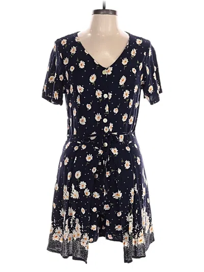 Pre-owned Studio 253 Romper In Blue