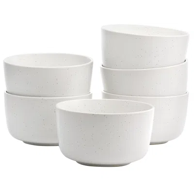 Studio 3b Mio 6 Piece 5.5 Inch Round Stoneware Bowl Set In Sea Salt