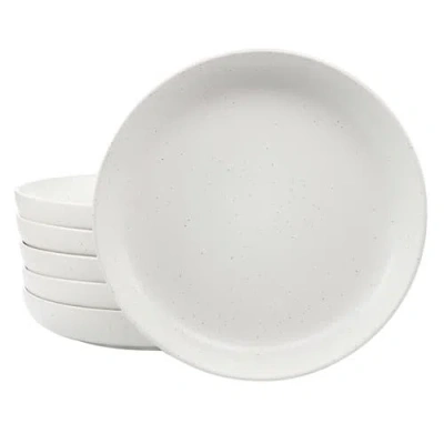 Studio 3b Mio 6 Piece 9.5in Round Stoneware Bowl Set In White
