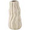 Studio 55d Caldera 13" High White Rippled Ceramic Vase