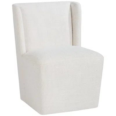 Studio 55d Collette Nathan Wheat Upholstered Dining Chair With Hidden Casters