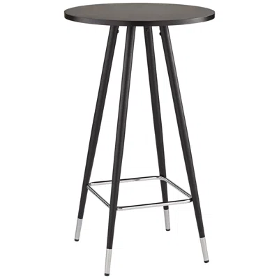 Studio 55d Elba 40 1/2" High Black And Chrome Pub Table