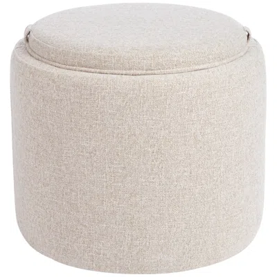 Studio 55d Elias 18" High Nathan Ginger Storage Ottoman With Reversible Tray