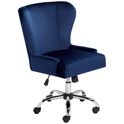 Studio 55d Erin Blue Fabric Adjustable Office Chair