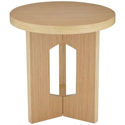 Studio 55d Lutebrand 19" Wide Light Wood Side Table