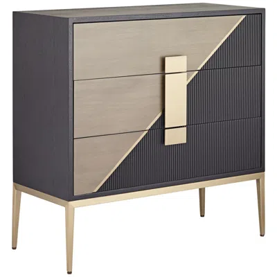 Studio 55d Roma 36" Wide 3-drawer Mid-century Console
