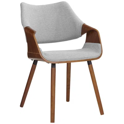 Studio 55d Westin Gray Fabric And Beech Wood Dining Chair