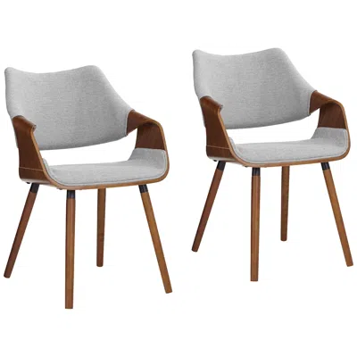 Studio 55d Westin Gray Fabric Dining Chairs Set Of 2
