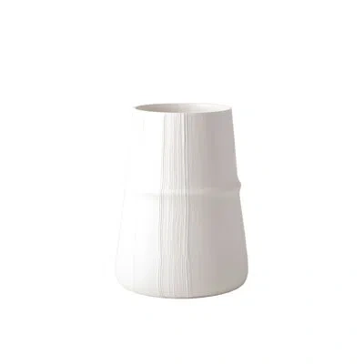 Studio A Home 13" Ceramic Table Vase In Soft White