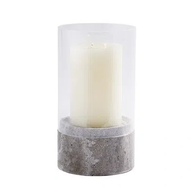 Studio A Home 16.25'' H Tabletop Hurricane In Gray;clear