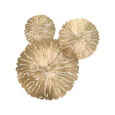 Studio A Home 3 Piece Lily Pad Cluster Set-antique Brass