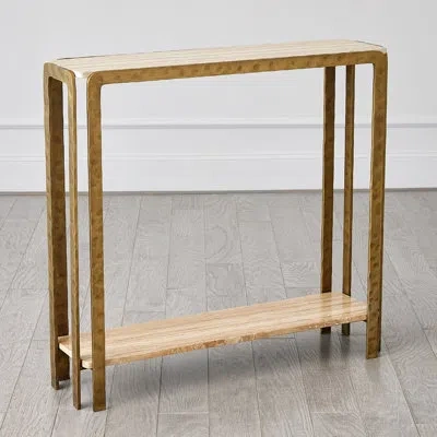 Studio A Home 36'' Stone Top Console Table In Beige