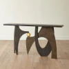 Studio A Home 64'' Marble Top Console Table In Brown