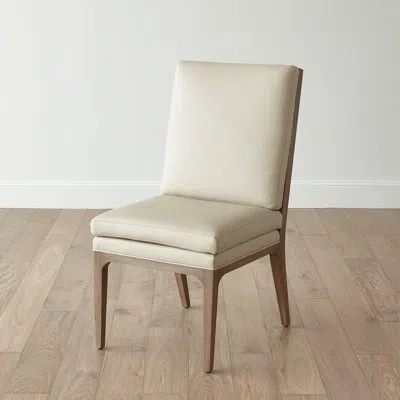 Studio A Home Abbott Dining Chair-taupe Leather In Beige,taupe