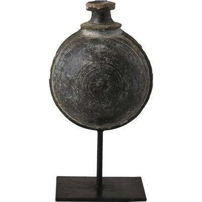 Studio A Home Antique Camel Water Pot On Stand In Black