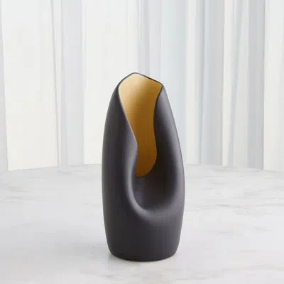 Studio A Home Avian Vase-black/gold-sm In Black,gold