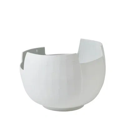 Studio A Home Birch Bark Bowl In Matte White