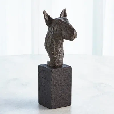 Studio A Home Bull Terrier Sculpture In Bronze