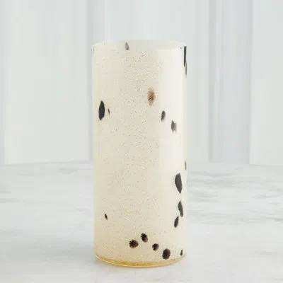 Studio A Home Calico Vase-sm In Cream,black,brown