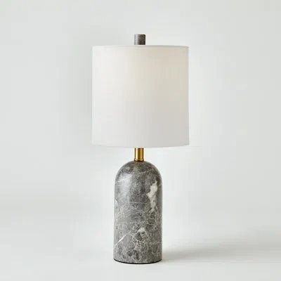 Studio A Home Callanish Marble Lamp-grey-lg In Gray