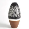 Studio A Home Celebration Vase In Black;white