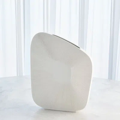 Studio A Home Ceramic Table Vase In Matte White