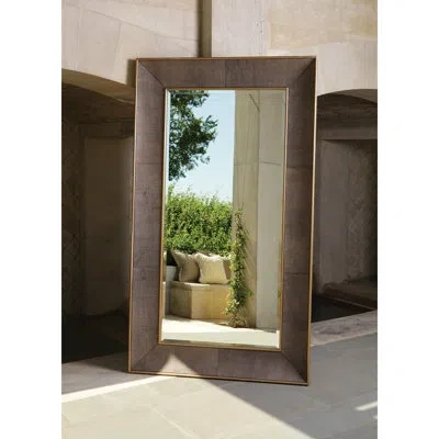 Studio A Home Churchill Floor Mirror In Brown