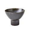 Studio A Home Cinder Footed Bowl-reactive In Black,gold
