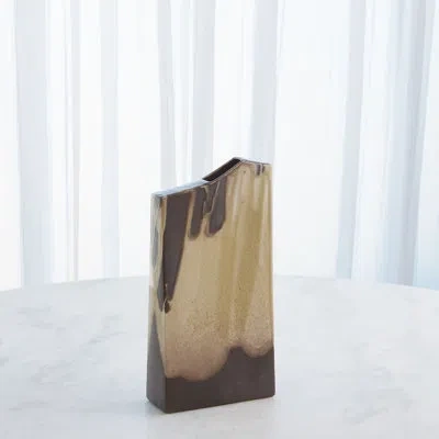 Studio A Home Column Splash Vase-umber-sm In Umber,camel