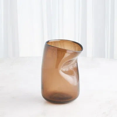 Studio A Home Contour Vase In Tobacco
